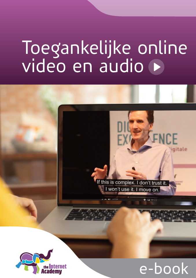 Omslag van 'Toegankelijke online video en audio'